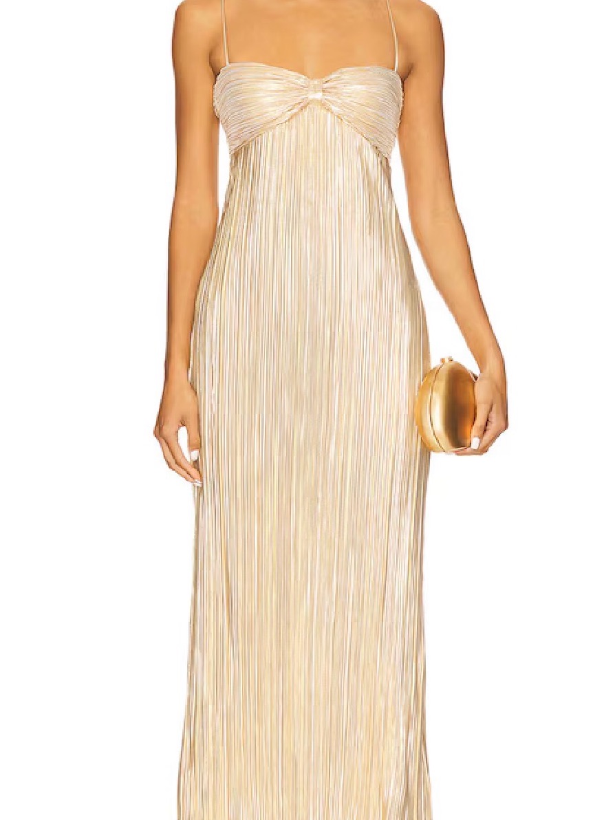 Lovers  Friends Champagne TwistBust Maxi Dress  Brand New Never Worn